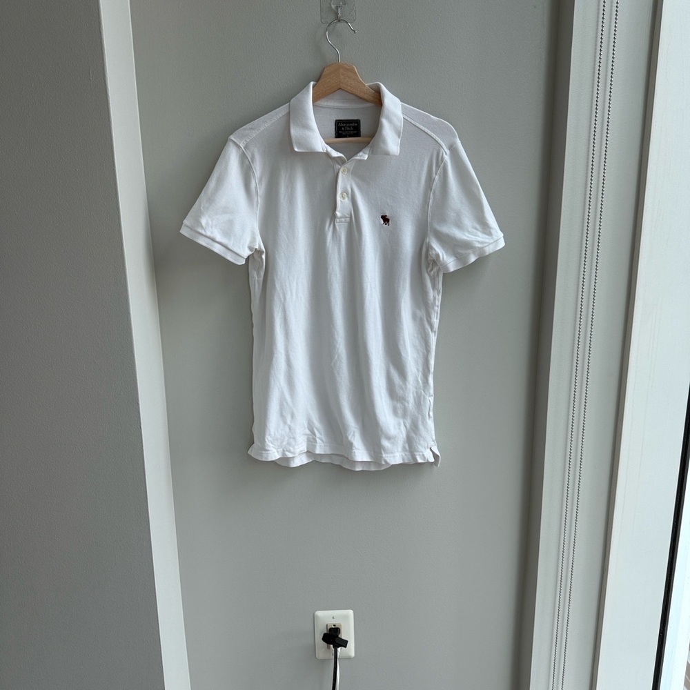 Abercrombie & Fitch Classic White Polo
